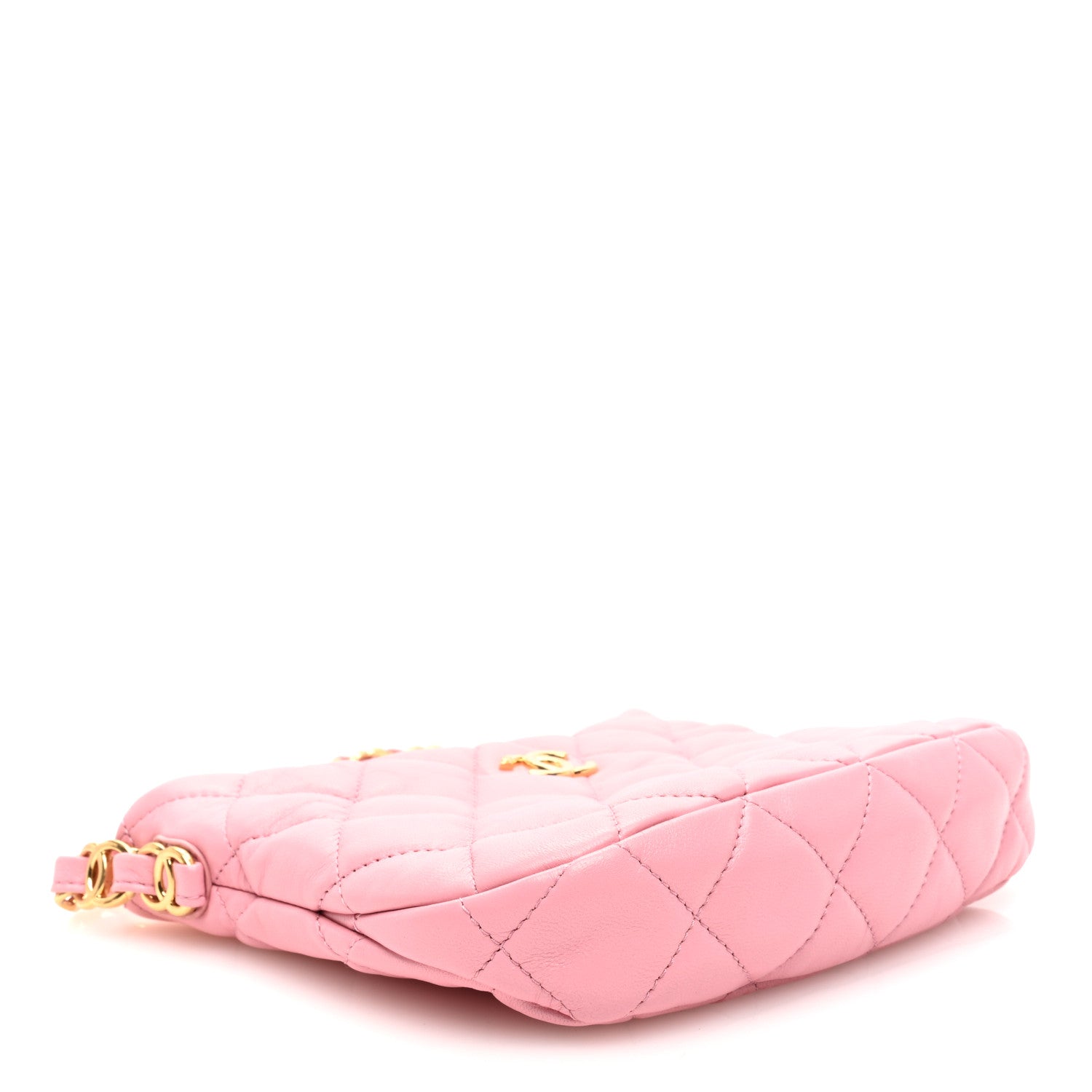 Chanel Lambskin Quilted CC Links Hobo Light Pink 4 of 10