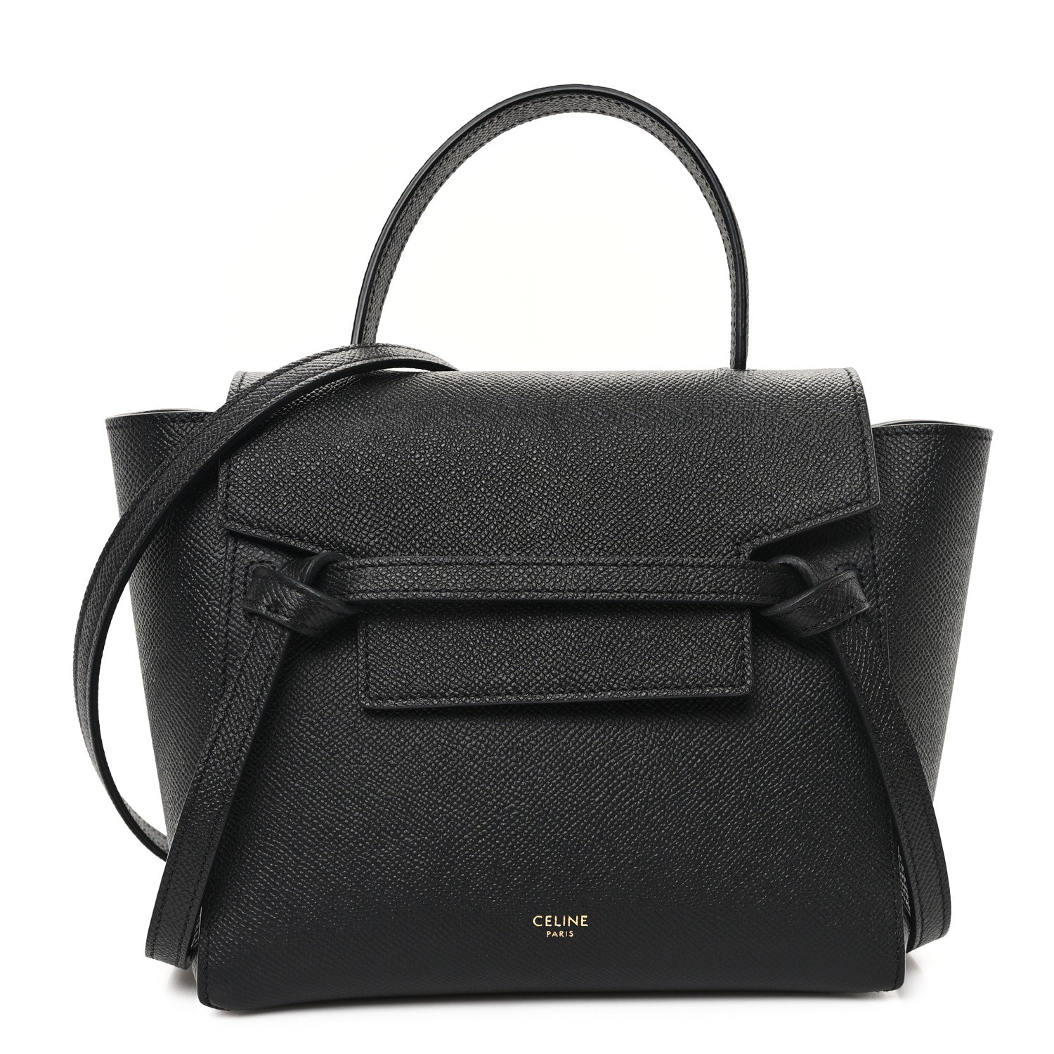 Celine Grained Calfskin Nano Belt Bag Black 1 of 9