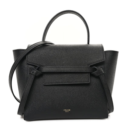 Celine Grained Calfskin Nano Belt Bag Black 1 of 9