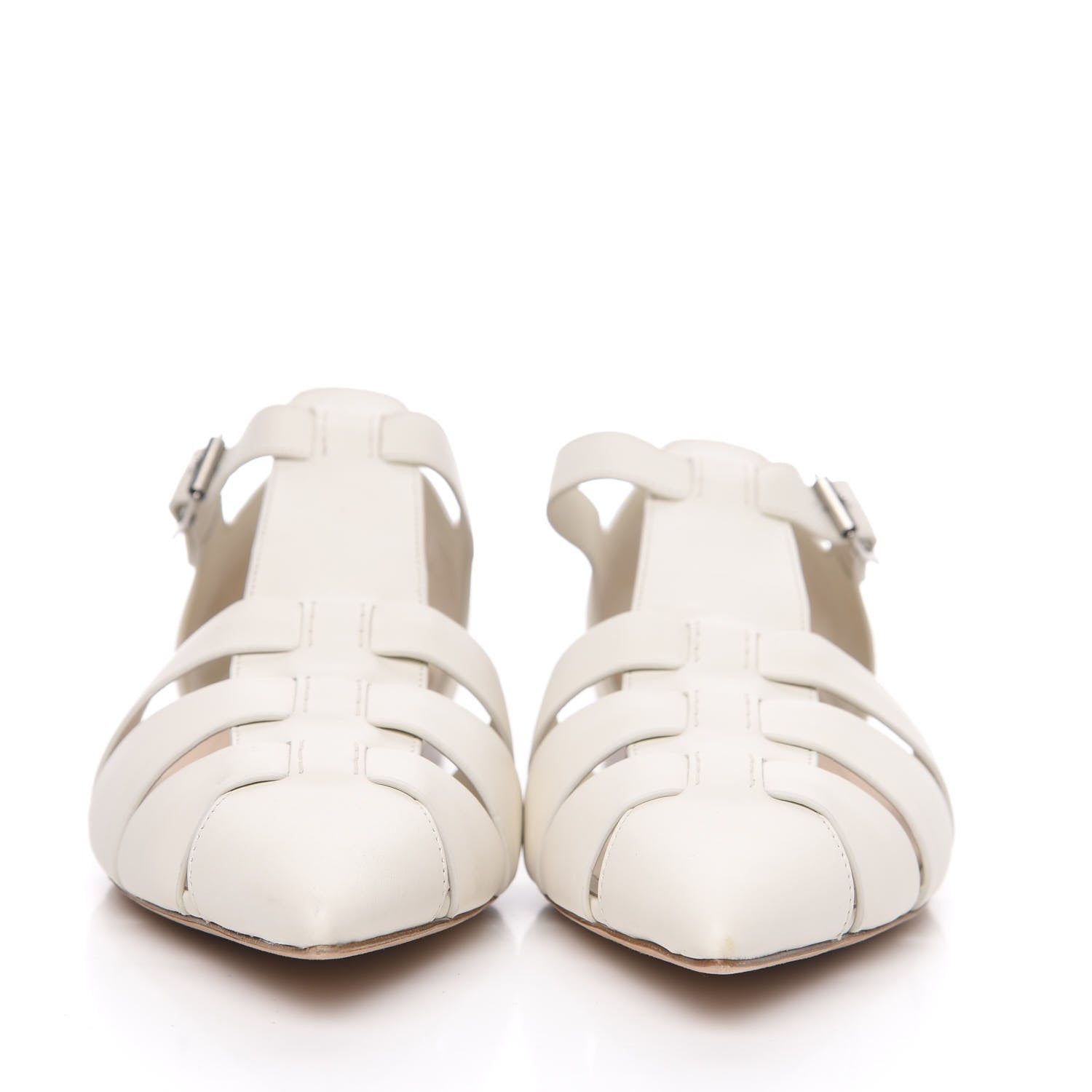 Christian Dior Calfskin Sauvage Ballerina Flat 39.5 Ivory 2 of 9