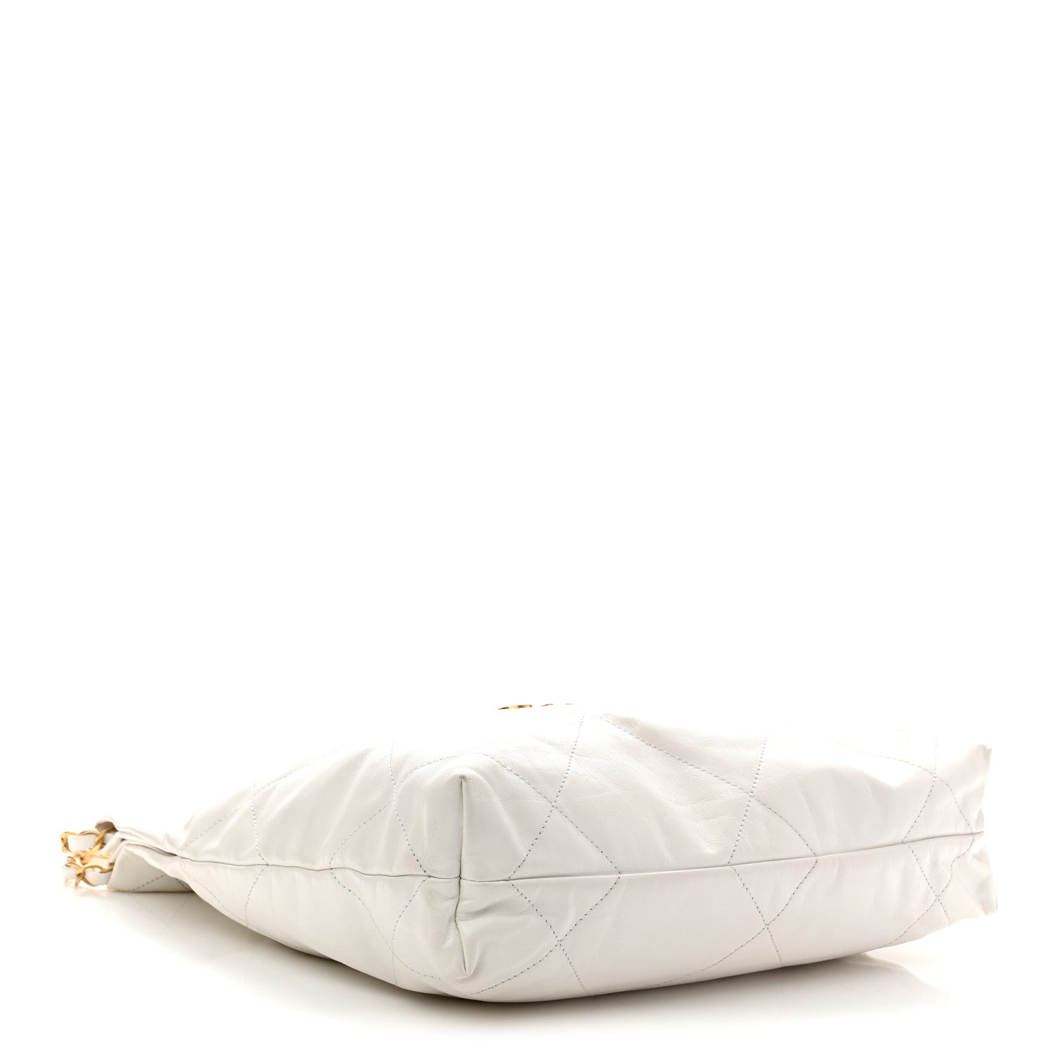 Chanel Shiny Calfskin Quilted Small Chanel 22 White 5 of 11
