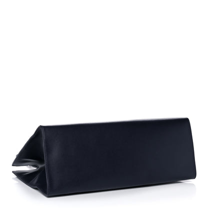 Telfar Vegan Leather Large Shopping Bag Navy 4 of 15