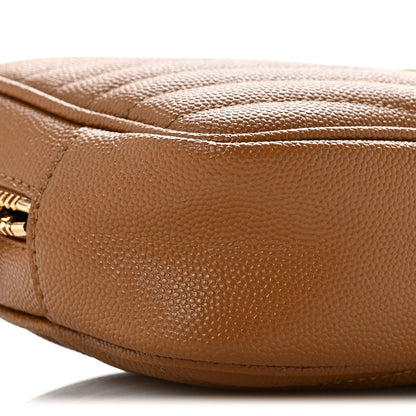 Saint Laurent Grain De Poudre Matelasse Monogram Mini Lou Camera Bag Dark Natural 9 of 11