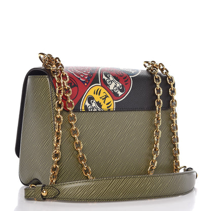 Louis Vuitton Epi Monogram Kabuki Twist Shoulder Bag MM Green 3 of 6