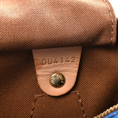 Louis Vuitton Monogram Kusama Town Speedy 30 Blue 6 of 10