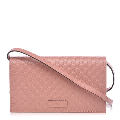 Gucci Microguccissima Crossbody Wallet Soft Pink 1 of 8