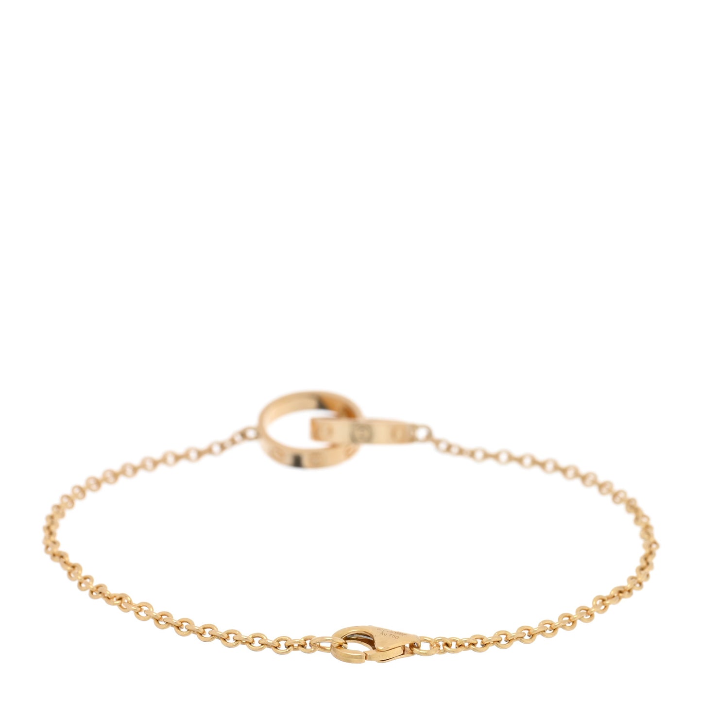 18K Yellow Gold Interlocking LOVE Bracelet