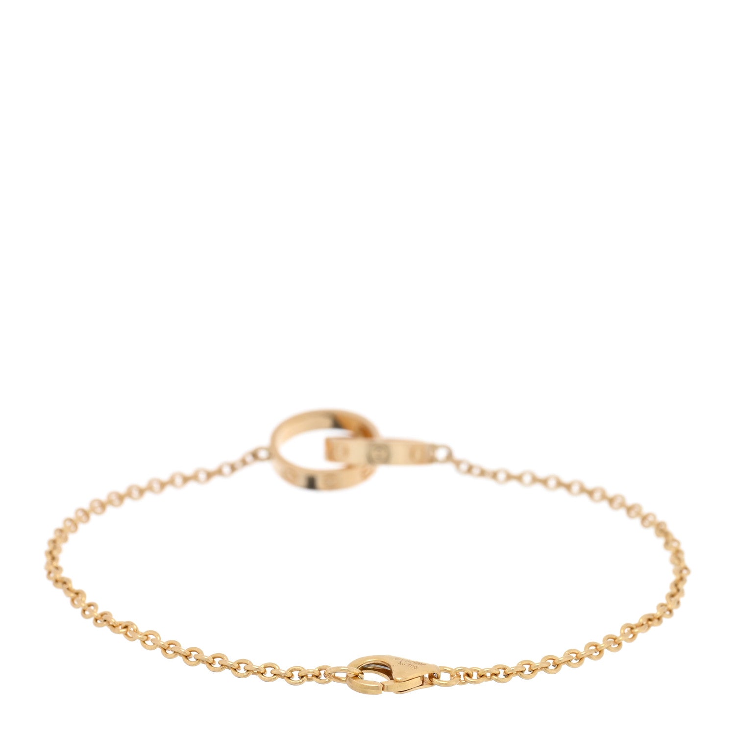 Cartier 18K Yellow Gold Interlocking LOVE Bracelet 2 of 4
