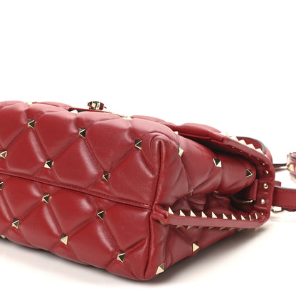 Valentino Garavani Nappa Medium Candystud Top Handle Bag Rosso Valentino 9 of 9