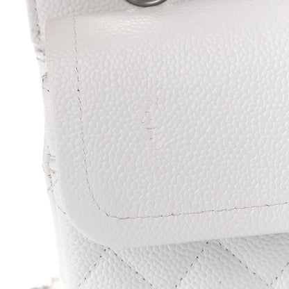 Chanel Caviar Quilted Medium Double Flap White 16 of 16