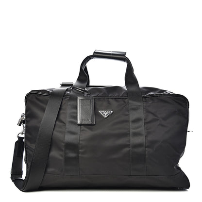 Prada Tessuto Nylon Saffiano Viaggio Carry On Travel Bag Black 1 of 11