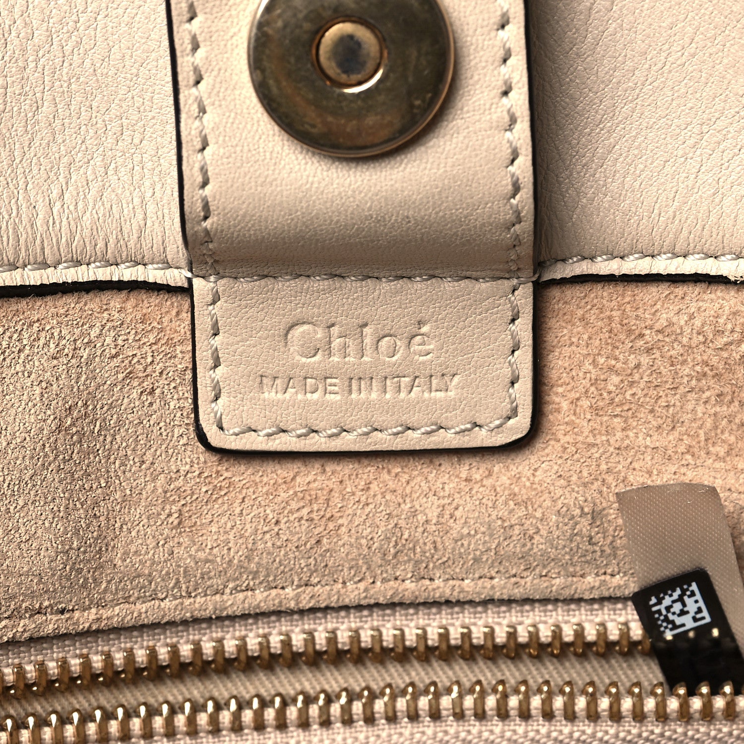 Chloe Calfskin Small Milo Shopping Tote Pearl Beige 6 of 12
