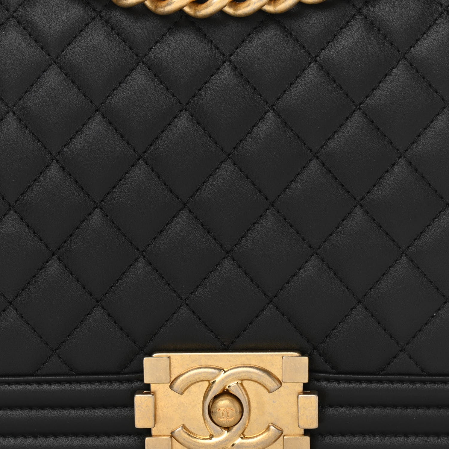 Chanel Calfskin Quilted New Medium Boy Flap Black 10 of 10