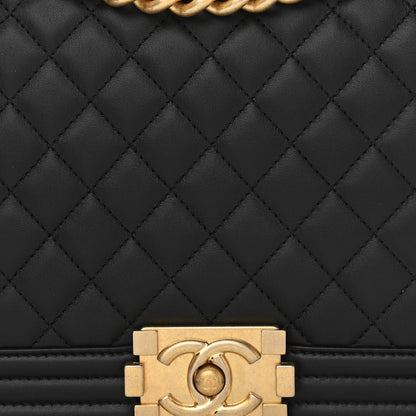 Chanel Calfskin Quilted New Medium Boy Flap Black 10 of 10