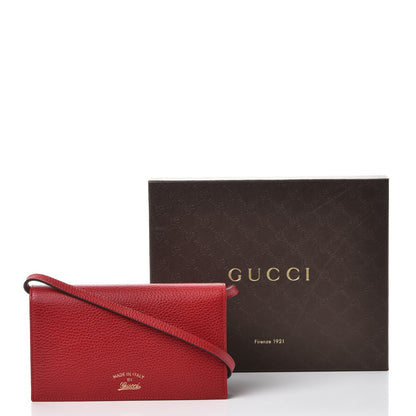Gucci Dollar Calfskin Mini Swing Wallet Bag Red 9 of 9