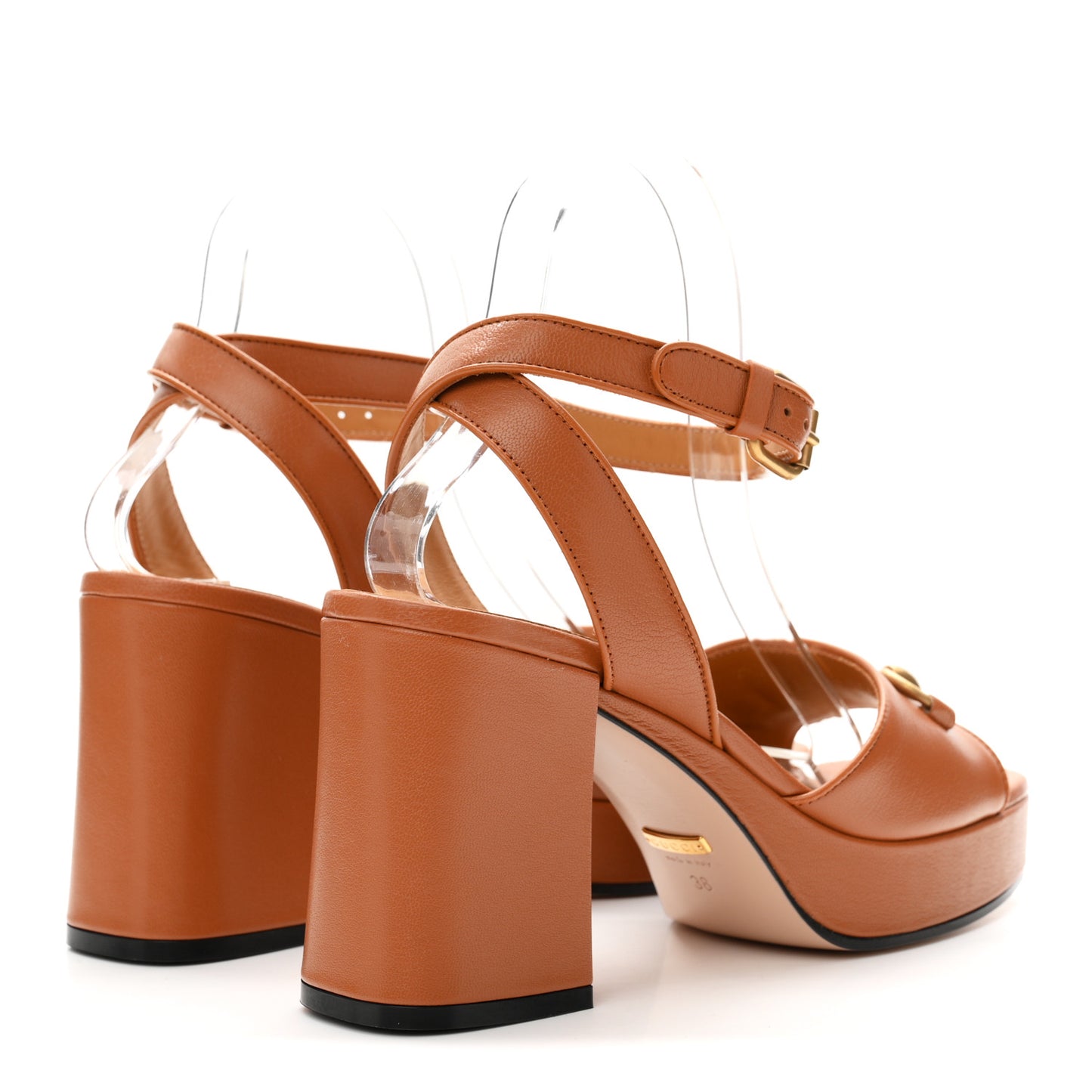 Quentin Granada Kid Horsebit 25/60mm Platform Sandals 38 Harness Brown
