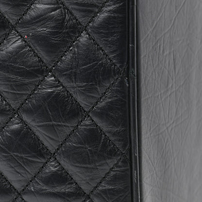 Chanel Aged Calfskin Quilted Trolley Rolling Luggage Black 12 of 13