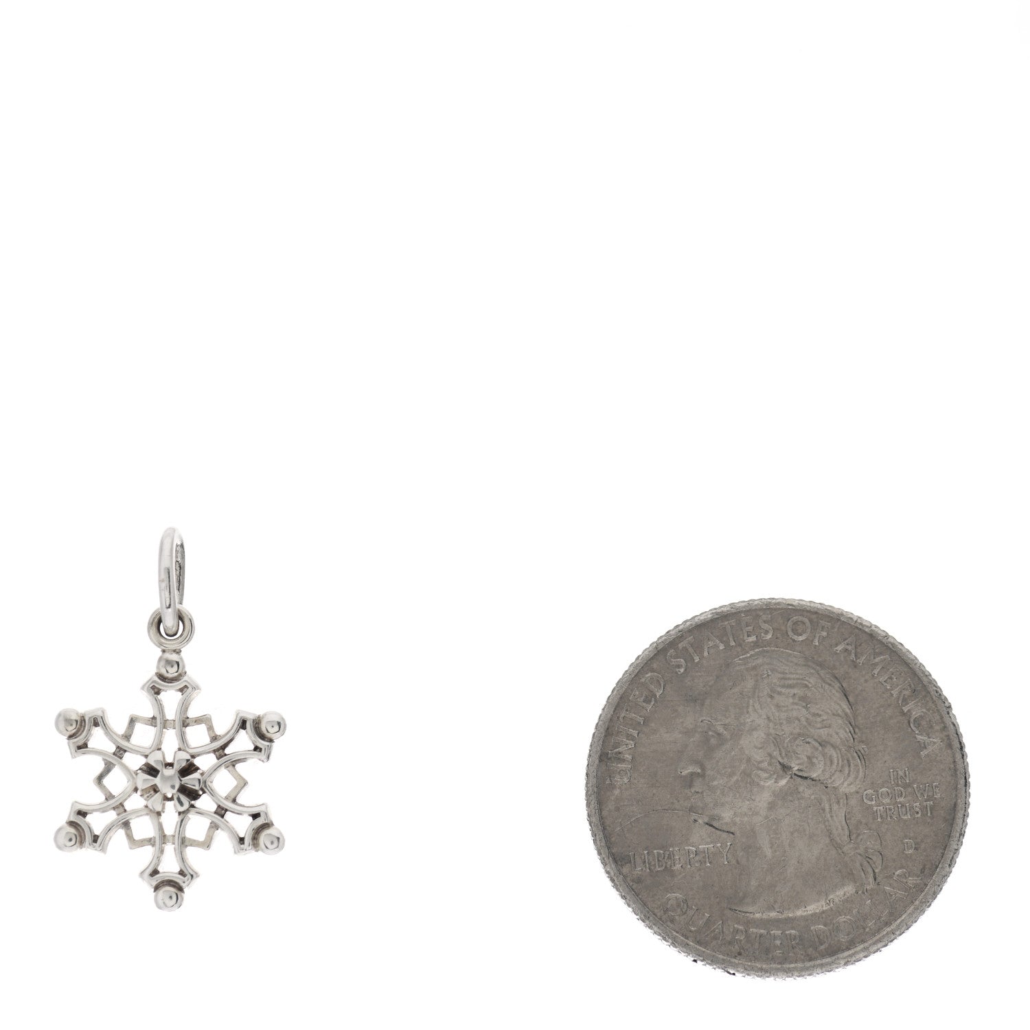 Tiffany Sterling Silver Snowflake Charm 2 of 3