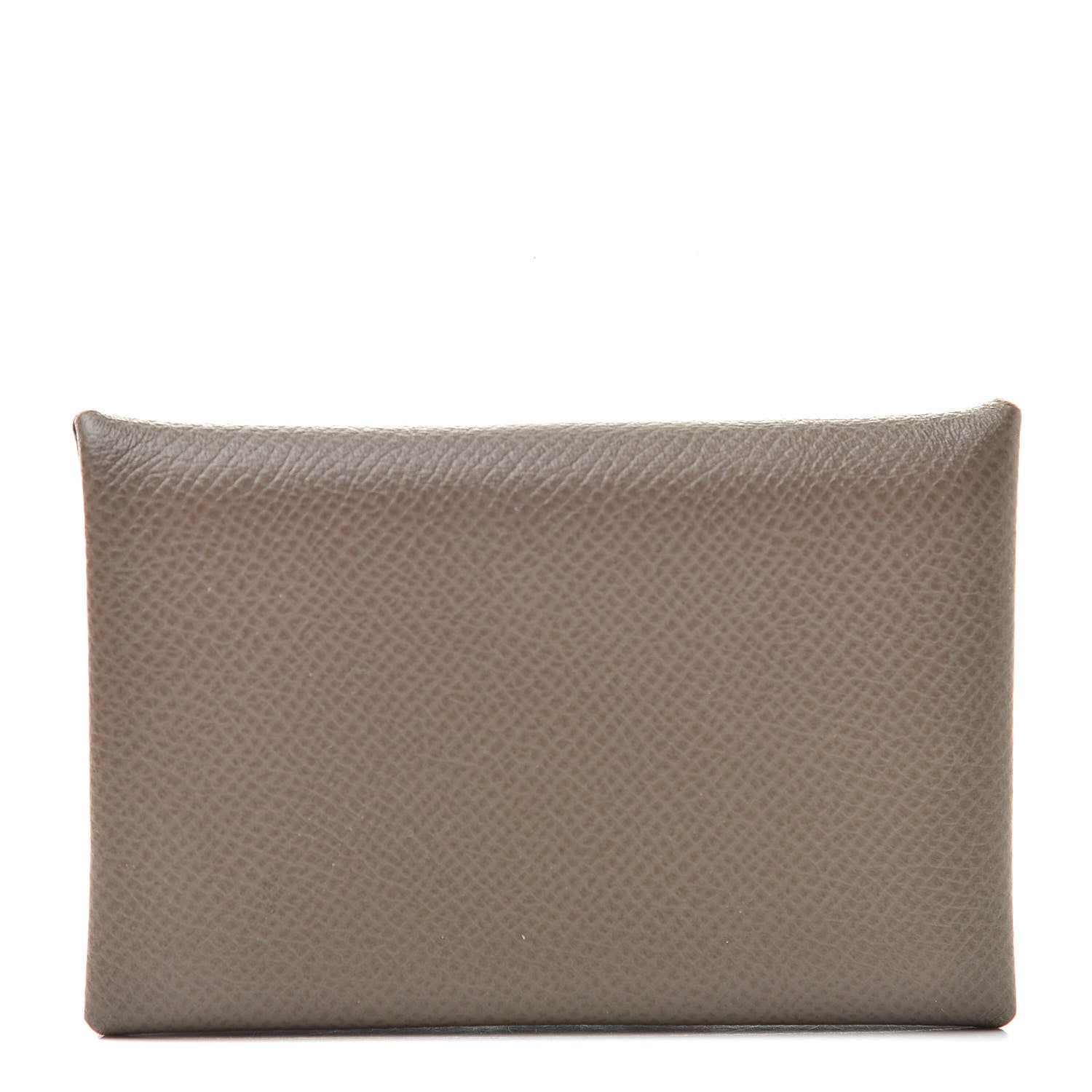 Hermes Epsom Calvi Card Case Etoupe 1 of 8