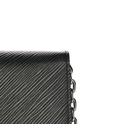 Louis Vuitton Epi Twist Chain Wallet Black 14 of 18