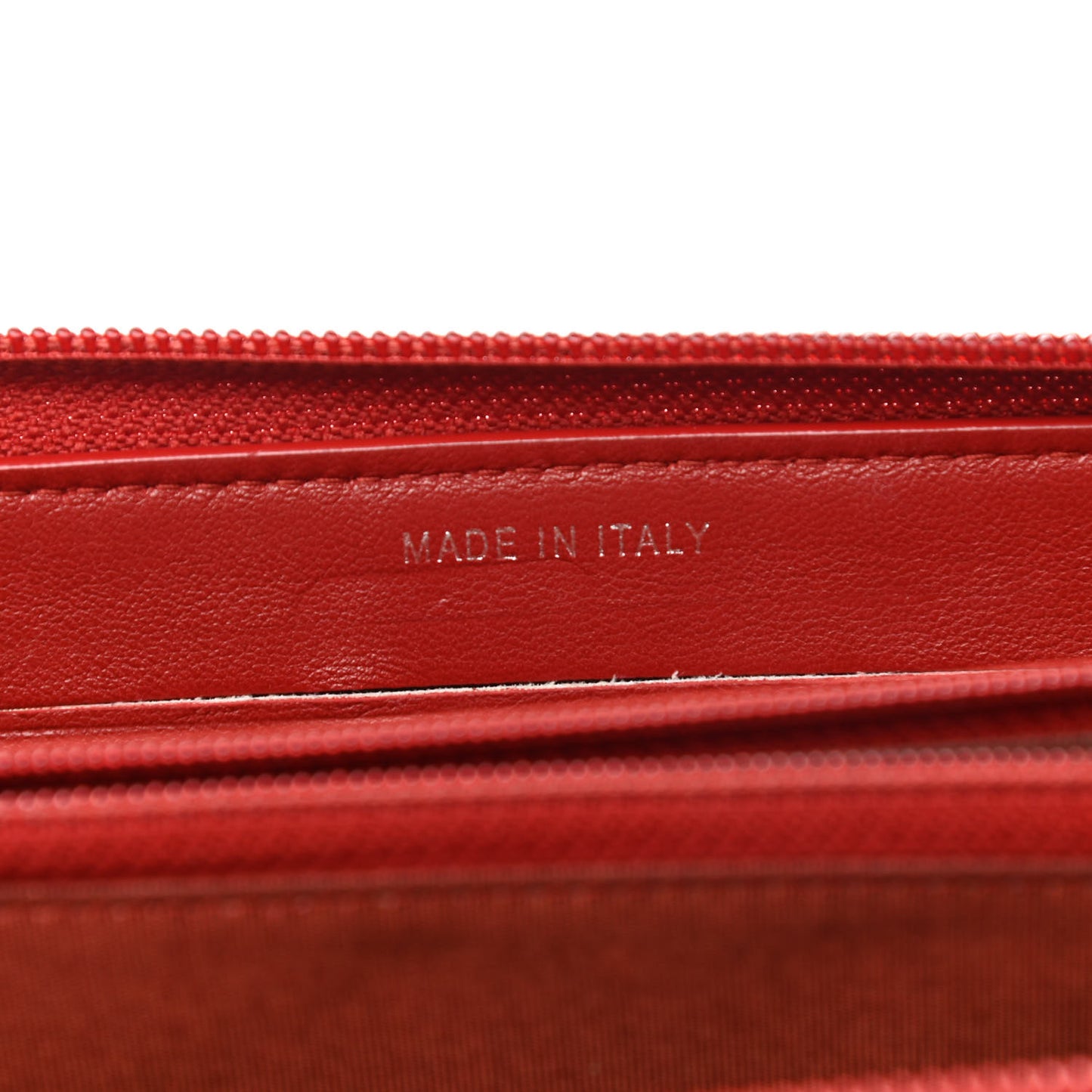 Caviar Quilted Small Boy Zip Around Wallet Dark Red