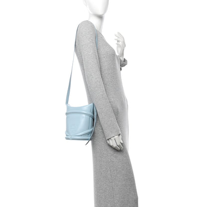 Alexander McQueen Calfskin Mini Curve Bucket Bag Pale Blue 2 of 12