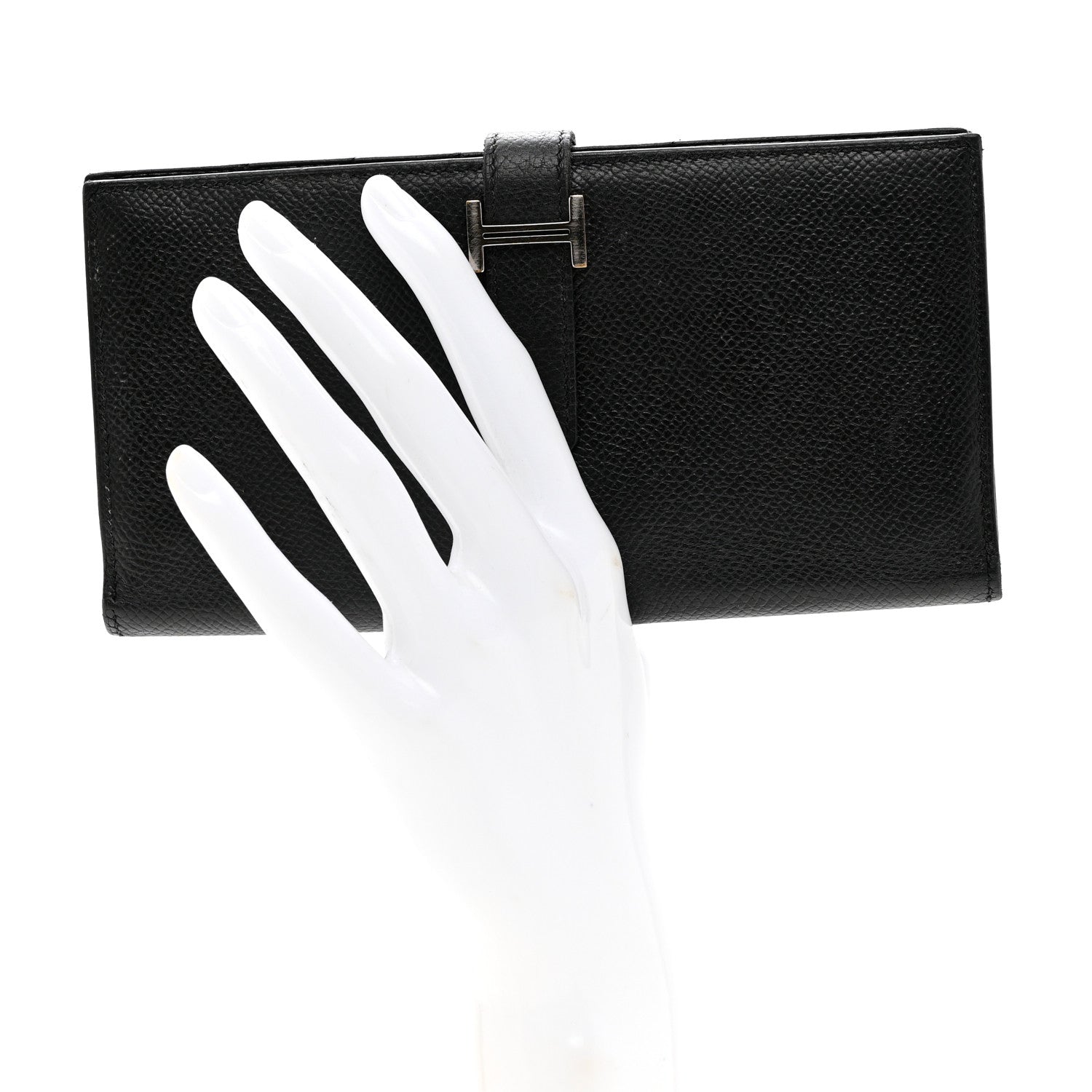 Hermes Epsom Bearn Gusset Wallet Black 2 of 8