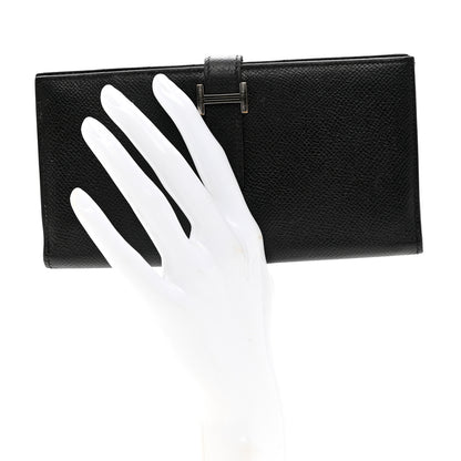 Hermes Epsom Bearn Gusset Wallet Black 2 of 8