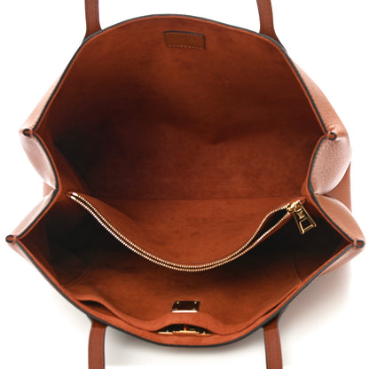 Louis Vuitton Grained Calfskin Lockme Shopper Chataigne 5 of 9