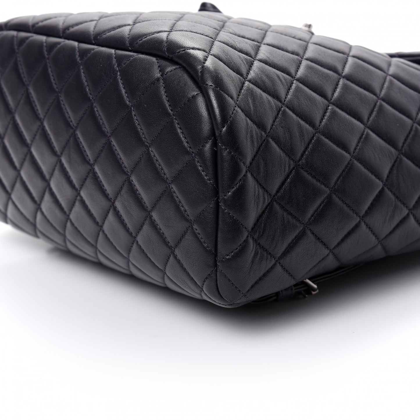 Lambskin Quilted Large Urban Spirit Backpack Navy