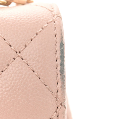 Chanel Caviar Quilted Extra Mini Coco Handle Flap Light Pink 12 of 13