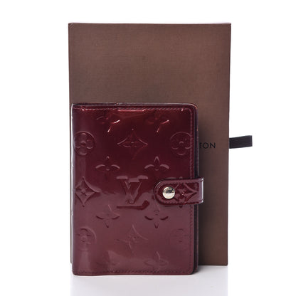 Louis Vuitton Vernis Small Ring Agenda Cover Rouge Fauviste 7 of 7
