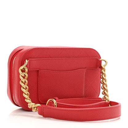 Chanel Grained Calfskin Quilted Waist Bag Red 2 of 9