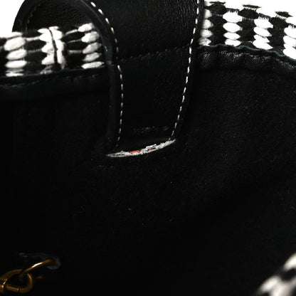 Celine Woven Canvas Small Twisted Cabas Multicolor 21 of 23