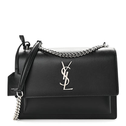 Saint Laurent Calfskin Medium Monogram Sunset Black 1 of 13