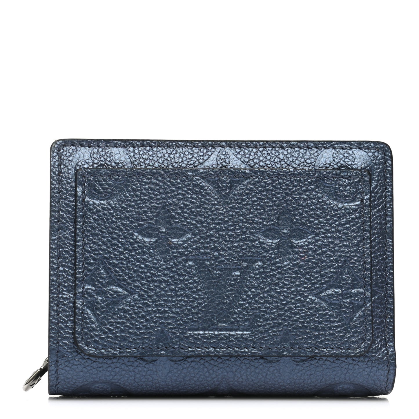 Metallic Empreinte Clea Wallet Navy Nacre