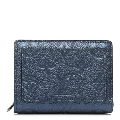 Louis Vuitton Metallic Empreinte Clea Wallet Navy Nacre 1 of 10