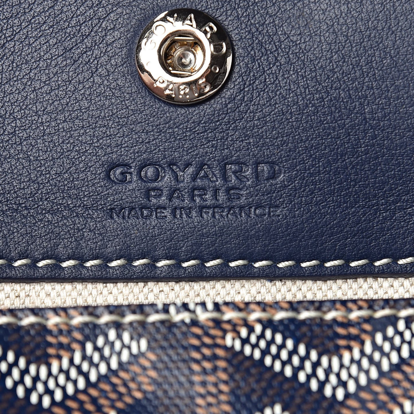 Goyardine Reversible Mini Anjou Navy