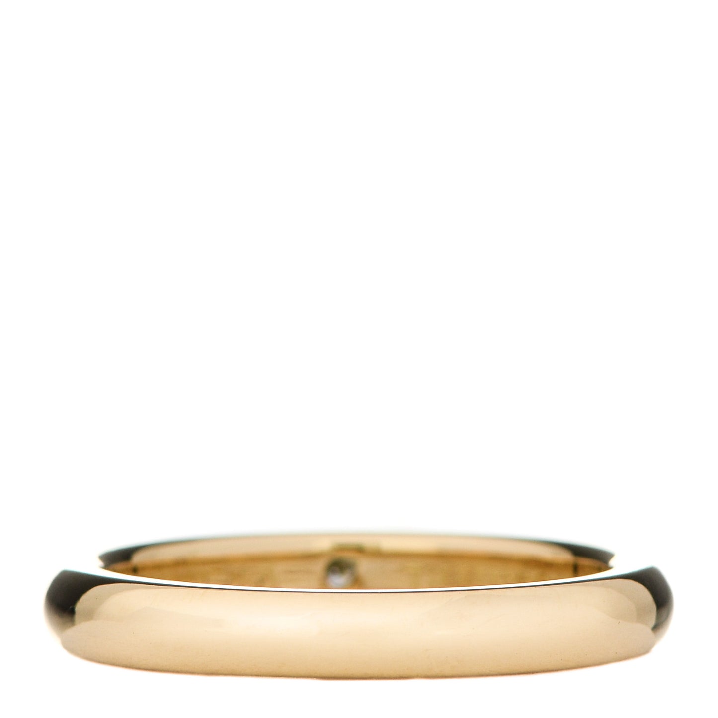 18K Yellow Gold Diamond Elsa Peretti Band Ring 48 4.5