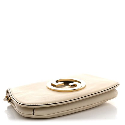 Gucci Roxy Calfskin Blondie Chain Shoulder Flap Bag Mystic White 4 of 13