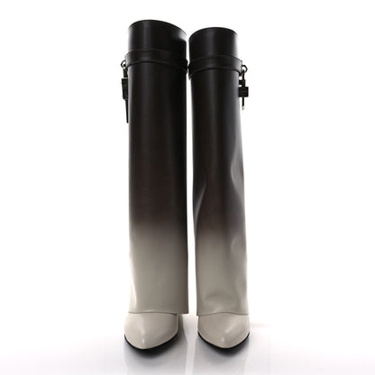 Givenchy Box Calfskin Shark Lock Pant Boots 38 Brown Beige 2 of 9