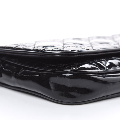 Christian Dior Patent Cannage Wallet on Chain Pouch Black 8 of 13