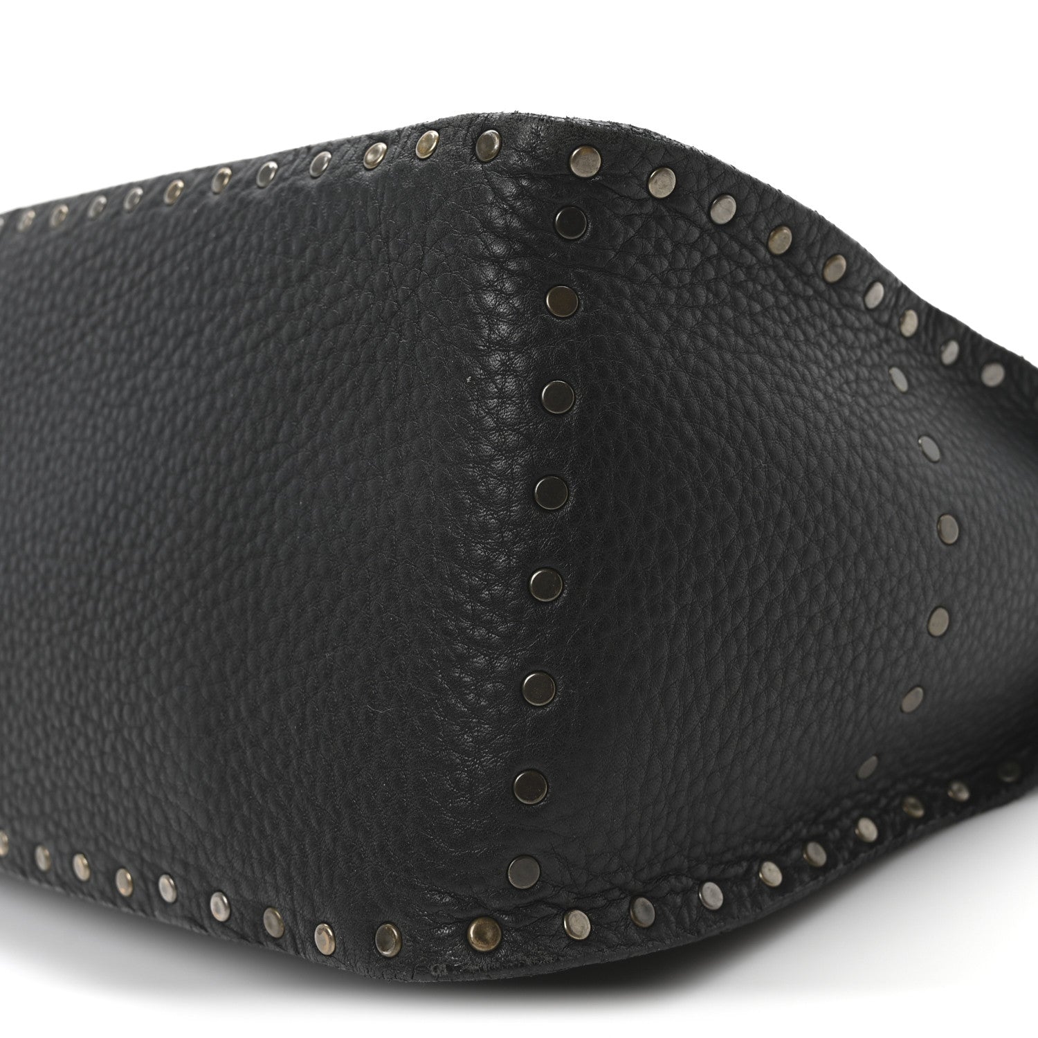 Celine Pebbled Calfskin Studded Boogie Satchel Black 10 of 10