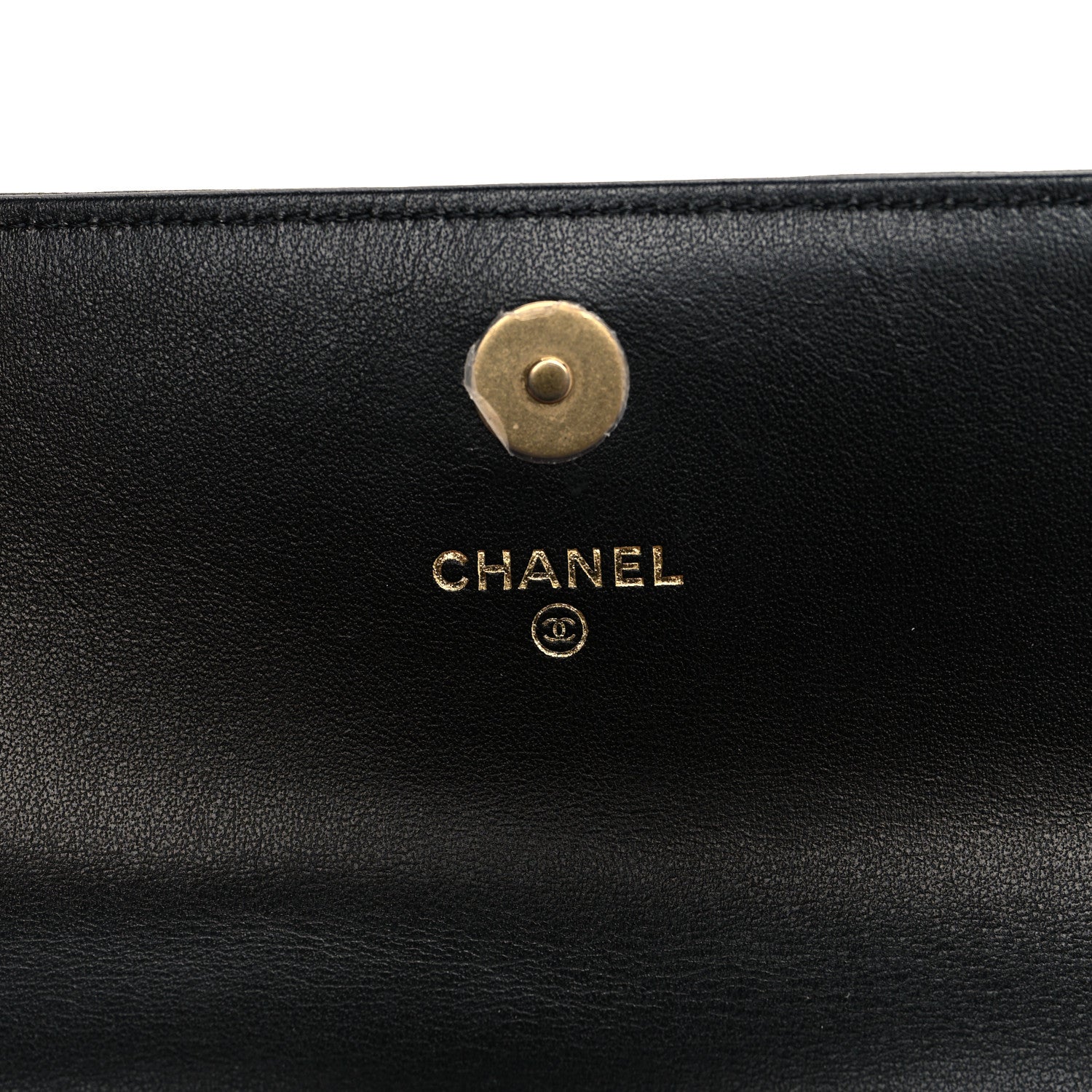 Chanel Lambskin Quilted Chanel 19 Flap Clutch Black 6 of 12