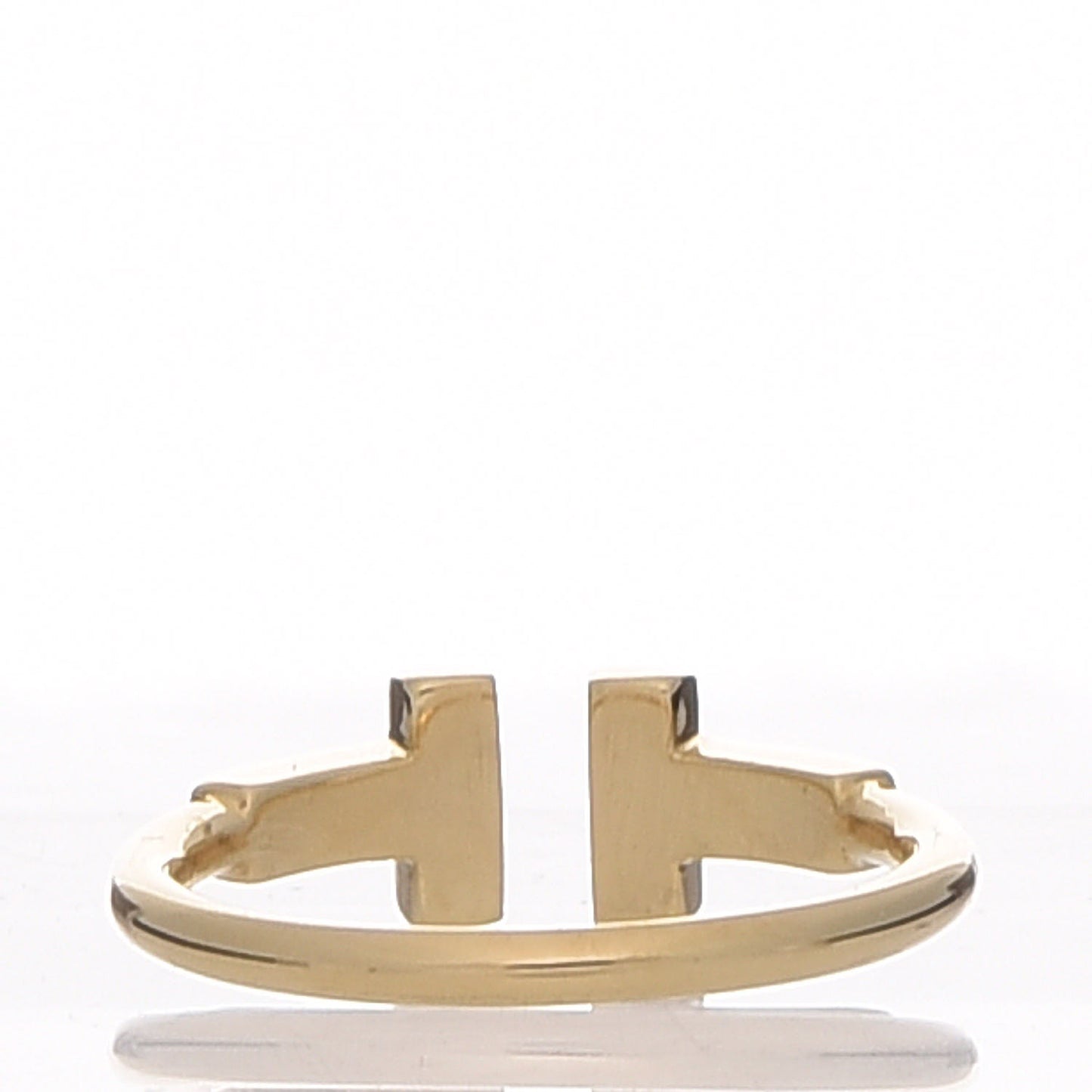18K Yellow Gold Diamond T Wire Ring 47 4