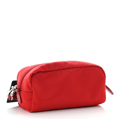 Prada Tessuto Nylon Saffiano Wristlet Rosso 3 of 9