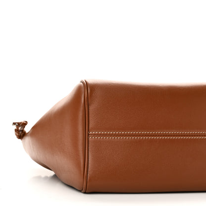 Celine Smooth Calfskin Cuir Small Triomphe Cabas Drawstring Tan 8 of 9