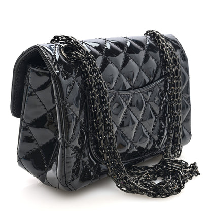 Chanel Patent Calfskin Quilted 2.55 Reissue Mini Flap So Black 3 of 11