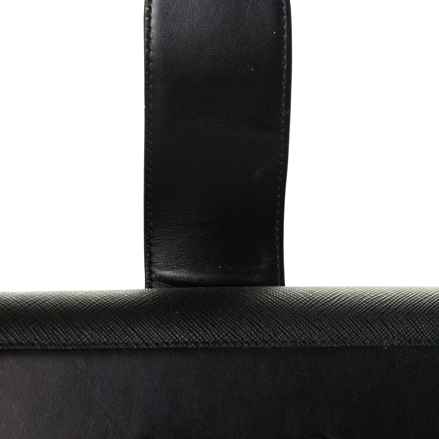 Prada City Calfskin Saffiano Mini Sidonie Shoulder Bag Black 7 of 7