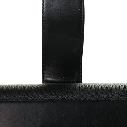 Prada City Calfskin Saffiano Mini Sidonie Shoulder Bag Black 7 of 7
